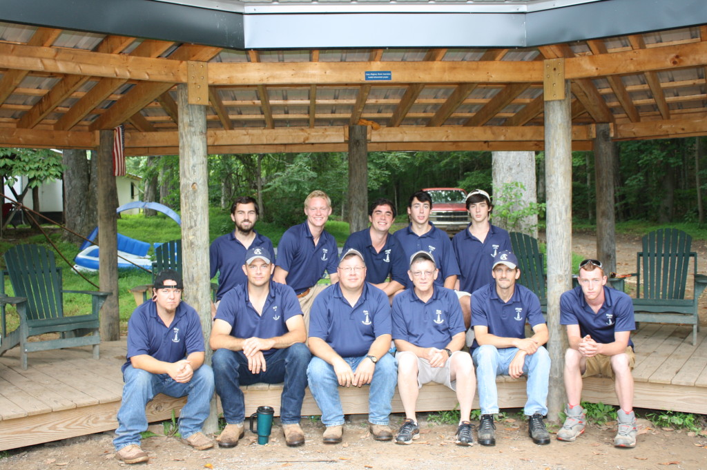 The 2015 Green Team under Garett O'Dell. Photo: Camp Alleghany Archives. (Click to enlarge.)