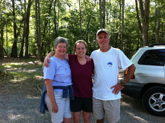 Sally, Courtney, and Joe Duane. at the 2nd Annual Alumni L.O.L. Weekend.