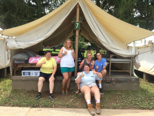 Senior Camp Counselors at Camp Alleghany for Girls