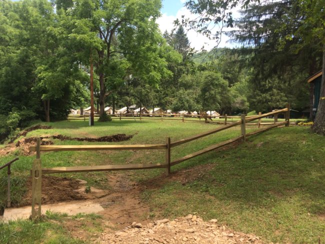 Fence at Camp Alleghany for Girls